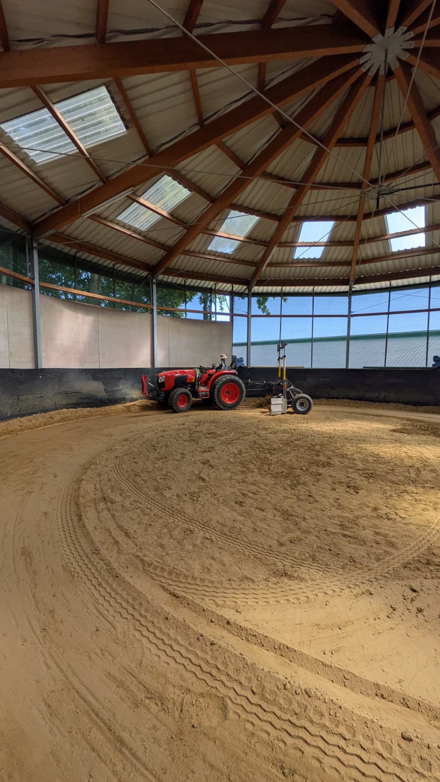 Round Pen – Lasernivellierung
